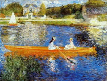  Skiff Painting - the skiff Pierre Auguste Renoir
